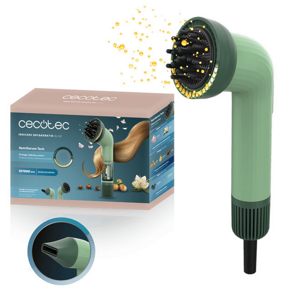 SECADOR DE PELO CECOTEC IONICARE DRY&KERATIN 1200W 109734