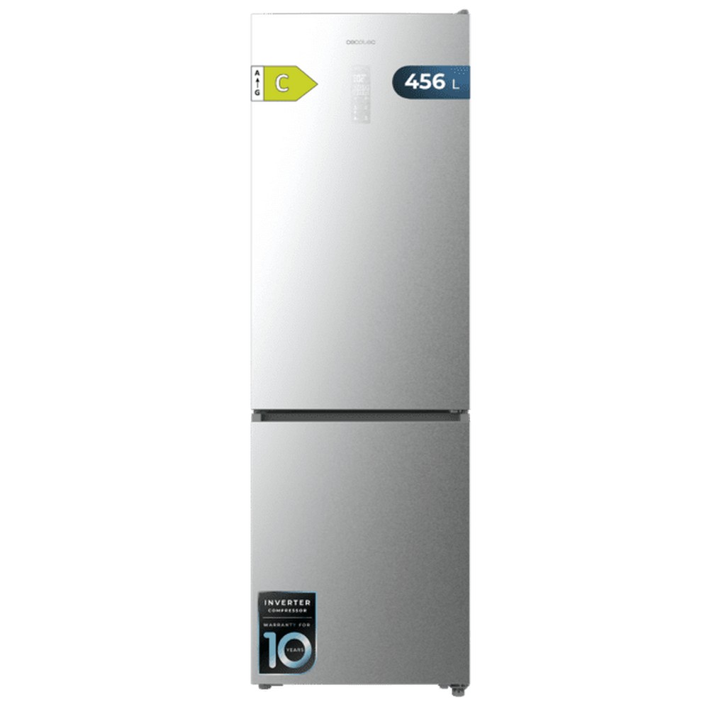 FRIGORIFICO COMBI NO FROST INOX 201x60 CECOTEC BOLERO 456L