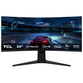 MONITOR TCL 34 34R83Q CURVED MINILED 170HZ 4K
