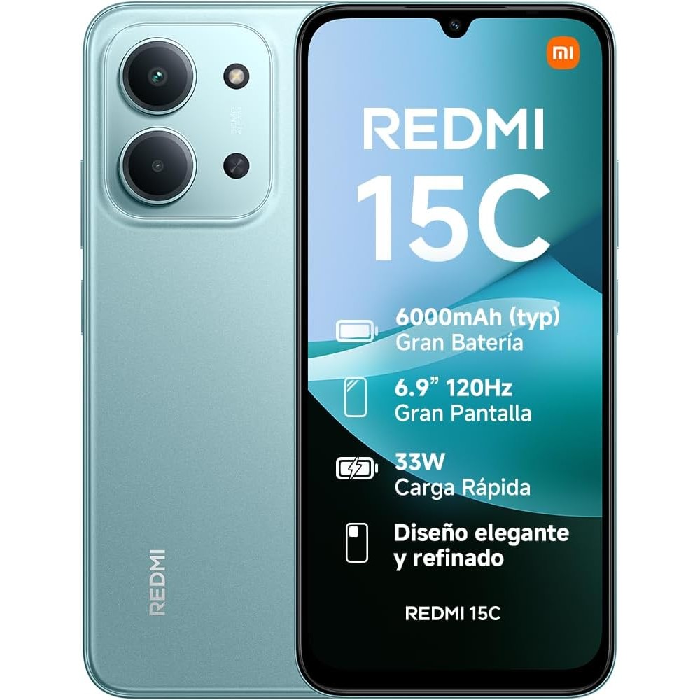 SMARTPHONE REDMI 15C 5G NFC 4/256 6,9 MINT GREEN