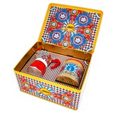 CAFETERA ITALIANA BIALETTI SET REGALO D.& G. 3 tazas ROJA