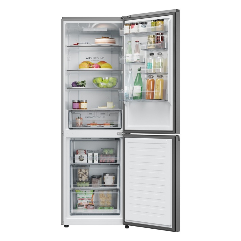 FRIGORIFICO COMBI NO FROST INOX 185x60 HAIER HDPR1618CNPK 2