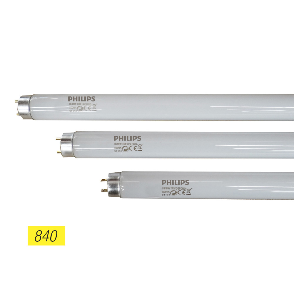 TUBO FLUORESCENTE 58W TRIFOSFORO 840K MODELO: T8 LUZ DIA. PHILIPS