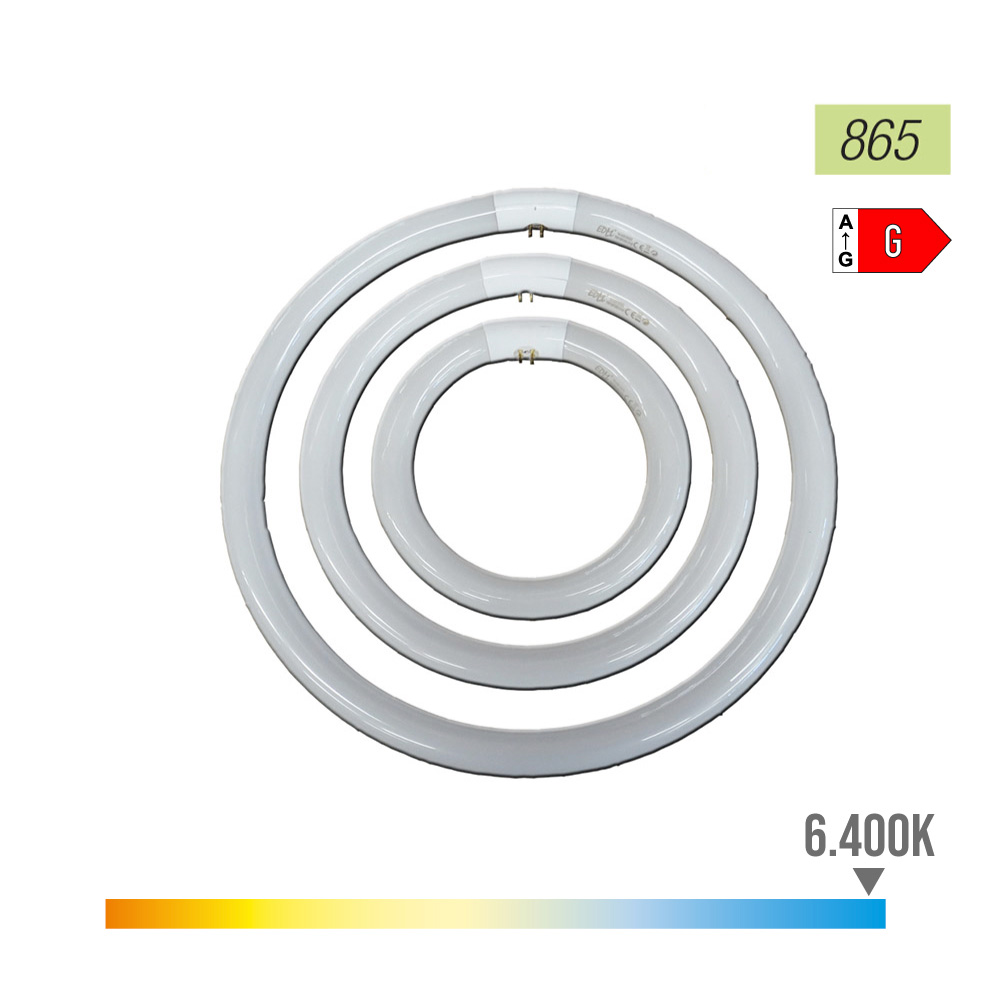 TUBO FLUORESCENTE CIRCULAR 40W Ø40cm TRIFOSFORO 865K LUZ FRIA PHILIPS