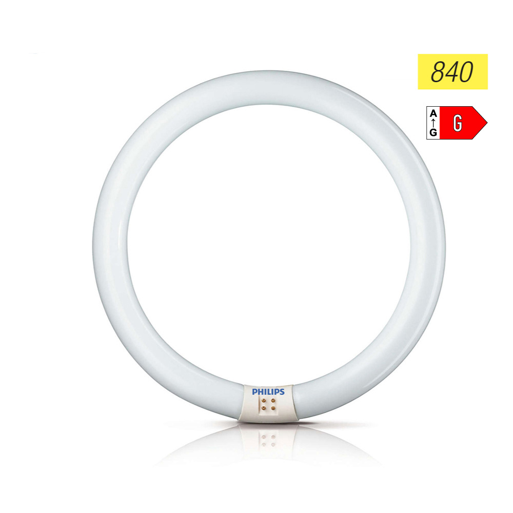 TUBO FLUORESCENTE CIRCULAR 40W Ø40cm TRIFOSFORO 840K LUZ DIA PHILIPS