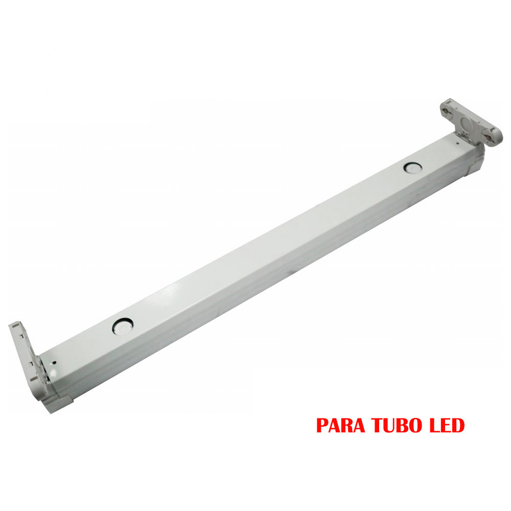 REGLETA FLUORESCENTE PARA TUBO DE LED 2x9W (EQ. 18W) 220V 61cm EDM - Ítem