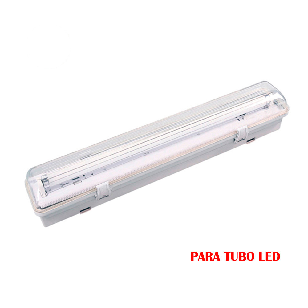 PANTALLA FLUORESCENTE ESTANCA PARA TUBO DE LED 1x22W (EQ. 58W) 220V 156cm IP65 EDM