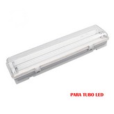 PANTALLA FLUORESCENTE ESTANCA PARA TUBO DE LED 2x9W (EQ. 18W) 220V 65cm IP65 EDM