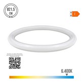 TUBO CIRCULAR LED G10q 15W 1500lm 6400K LUZ FRIA (EQ. 99W) Ø21,5cm EDM