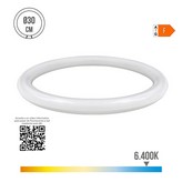 TUBO CIRCULAR LED G10q 20W 2100lm 6400K LUZ FRIA (EQ. 32W) Ø30cm EDM