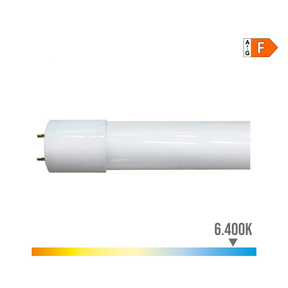 TUBO LED T8 9W 900lm 6500K LUZ FRIA (EQ.18W) Ø2,6x60cm EDM