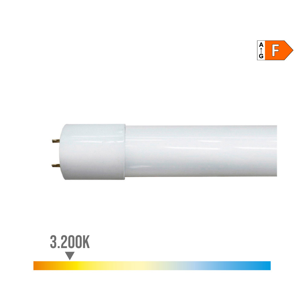 TUBO LED T8 18W 1900lm 3000K LUZ CALIDA (EQ.36W) Ø2,6x120cm EDM