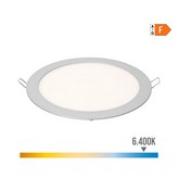 DOWNLIGHT LED EMPOTRABLE REDONDO 20W LUZ FRIA 6400K 1500lm CROMADO Ø22,5cm EDM