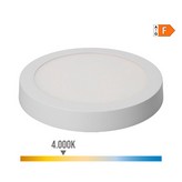 DOWNLIGHT LED SUPERFICIE REDONDO 20W 1500lm 4000K LUZ DIA BLANCO Ø22x3,5cm EDM