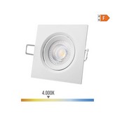 DOWNLIGHT LED EMPOTRABLE CUADRADO 5W 4000K LUZ DIA COLOR BLANCO 9x9cm EDM