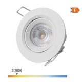 DOWNLIGHT LED EMPOTRABLE REDONDO 5W 3200K LUZ CALIDA COLOR BLANCO Ø9cm EDM