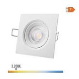 DOWNLIGHT LED EMPOTRABLE CUADRADO 5W 3200K LUZ CALIDA COLOR BLANCO 9x9cm EDM