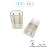 CONECTOR (EMPALME) RECTO PARA DOS TIRAS DE LED EDM