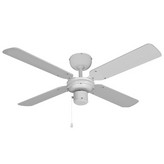 VENTILADOR DE TECHO MODELO BALTICO. COLOR BLANCO. POTENCIA: 50W ASPAS: Ø102cm EDM