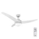 VENTILADOR DE TECHO MODELO EGEO. COLOR BLANCO. POTENCIA: 60W ASPAS: Ø122cm CON MANDO A DISTANCIA EDM