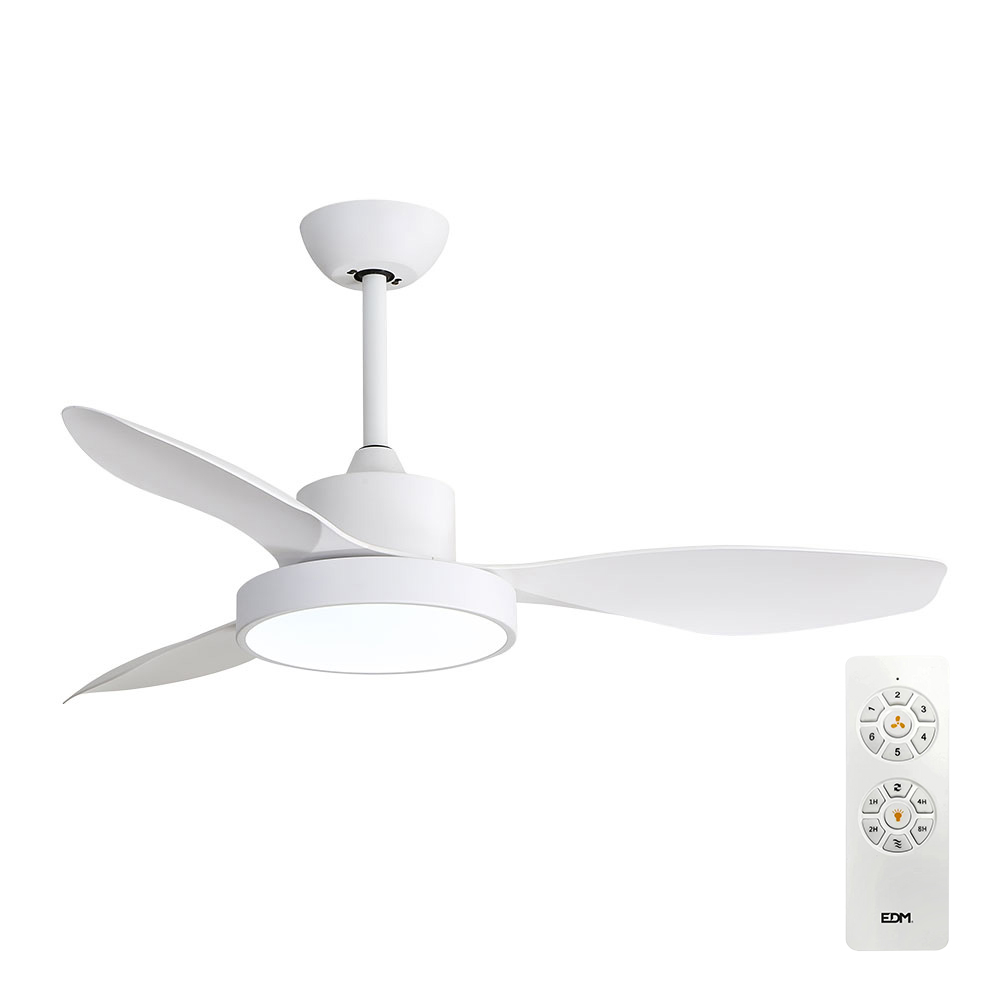 VENTILADOR DE TECHO DE LED 120cm DC 38W + LUZ 22W 2.160lm 3.000K - 4.000K - 5.000K MOD. ÁRTICO EDM