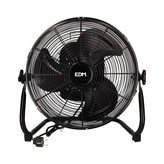 VENTILADOR INDUSTRIAL DE SUELO. OSCILANTE. COLOR NEGRO. POTENCIA: 70W ASPAS: Ø45x55cm EDM