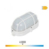 APLIQUE OVAL REJILLA EXTERIOR LED 9W 810lm IP65 4000K 11,8x21,2x9mm EDM