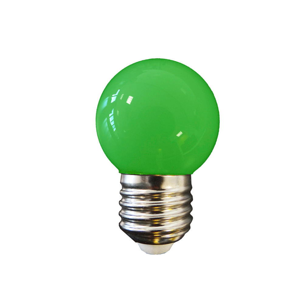BOMBILLA ESFERICA LED E27 1W 80Lm LUZ VERDE Ø45x69mm EDM - Ítem