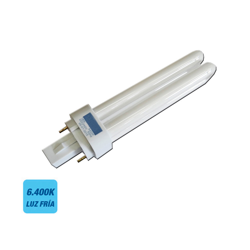 BOMBILLA BAJO CONSUMO LYNX 26W 2 PINS G24d-3 6400K LUZ FRIA 16,9cm EDM