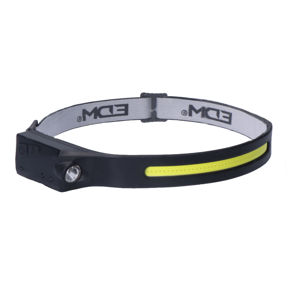LINTERNA FRONTAL CON SENSOR LED COB 8W 280lm/100lm + SPOT LED 3W 90lm/40lm EDM - Ítem