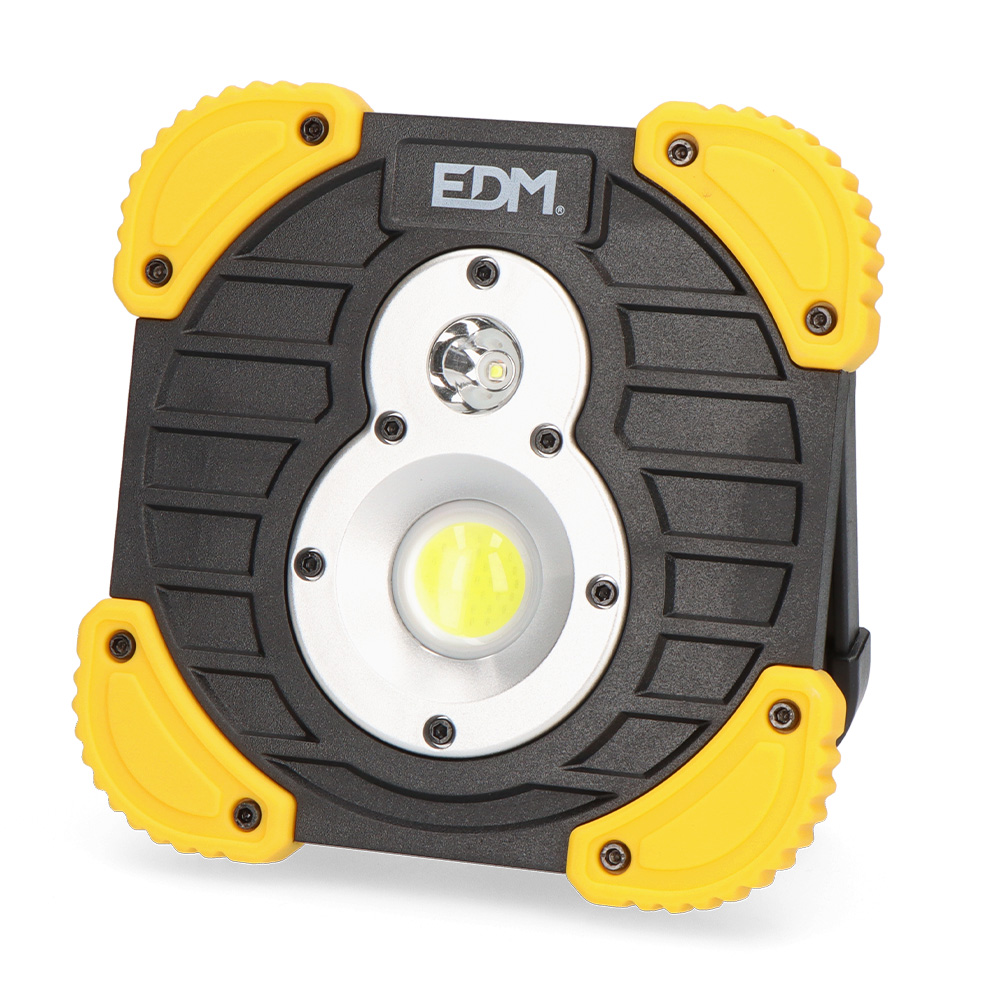LINTERNA FOCO RECARGABLE 2 LEDS XL 5+10W 750/250lm EDM - Ítem