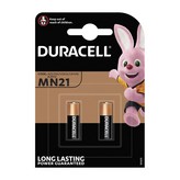 PILA ALKALINA DURACELL SEGURITY MN21 12V (23A) MANDO A DISTANCIA (BLISTER 2 unid.) Ø10,3x28,5mm