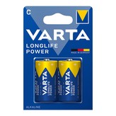 PILA VARTA ALKALINA LONGLIFE POWER C - LR14 (BLISTER 2 unid.) Ø26,2x50mm