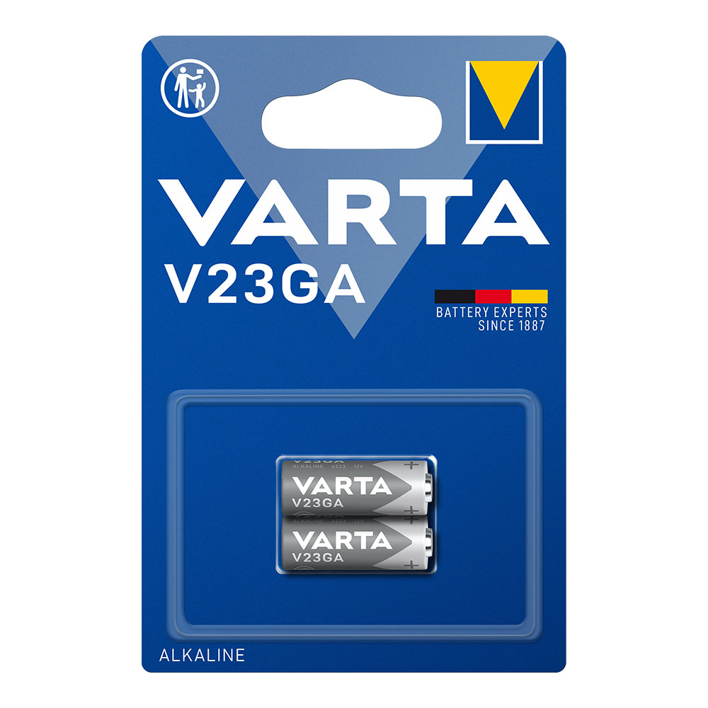 PILA ALKALINA VARTA V23GA 12V (BLISTER 2 unid.) Ø10,3x28,5mm