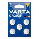 MICROPILA LITHIUM CR2025 3V VARTA (BLISTER 5 unid.) Ø20,0x2,5mm