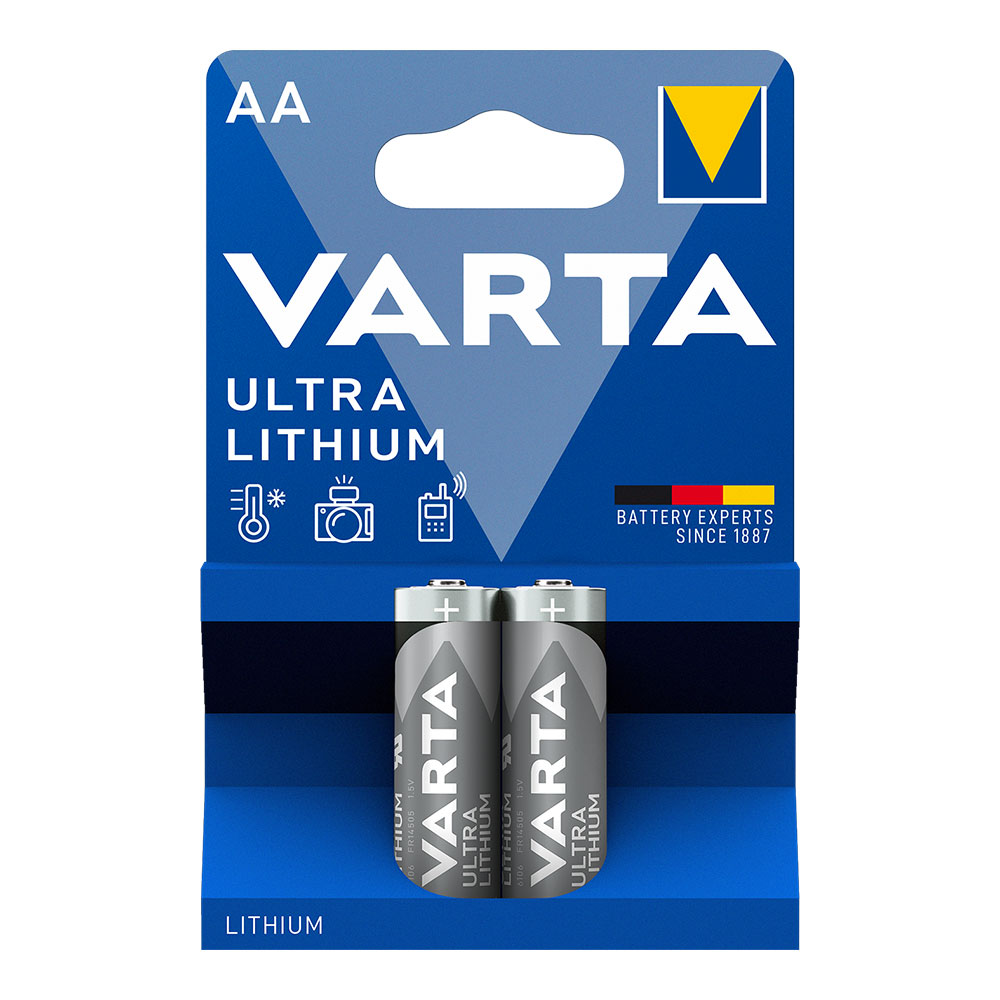 PILA VARTA ULTRA LITHIUM AA - LR06 (BLISTER 2 unid.) Ø14,5x50,5mm