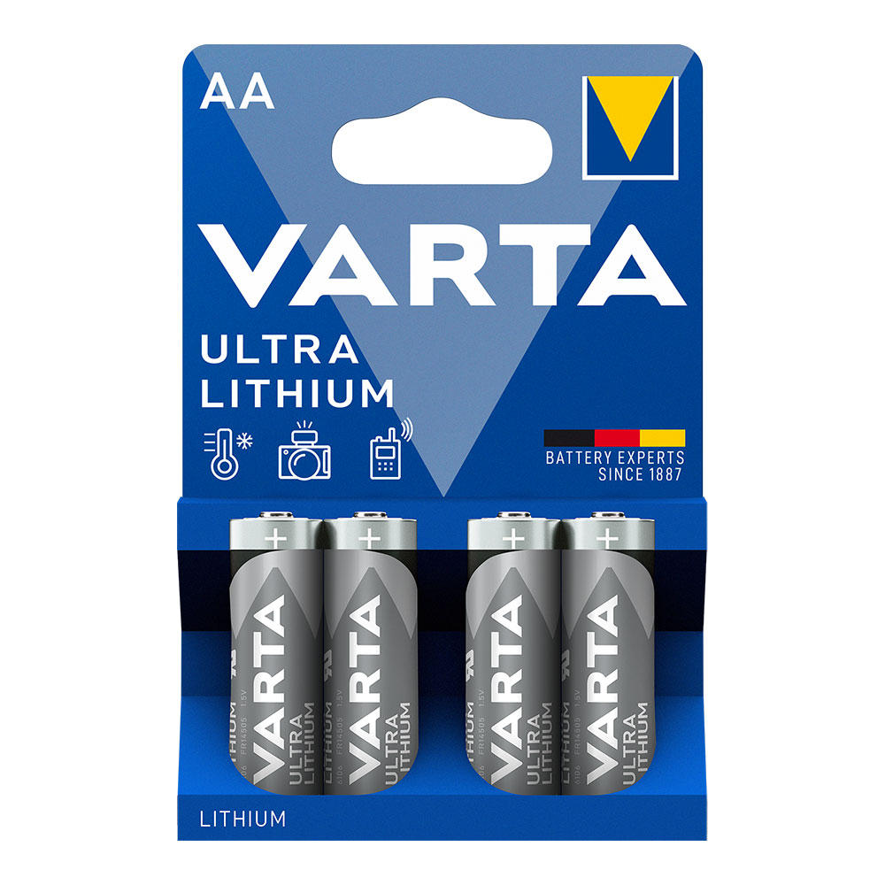 PILA VARTA ULTRA LITHIUM AA - LR06 (BLISTER 4 unid.) Ø14,5x50,5mm - Ítem