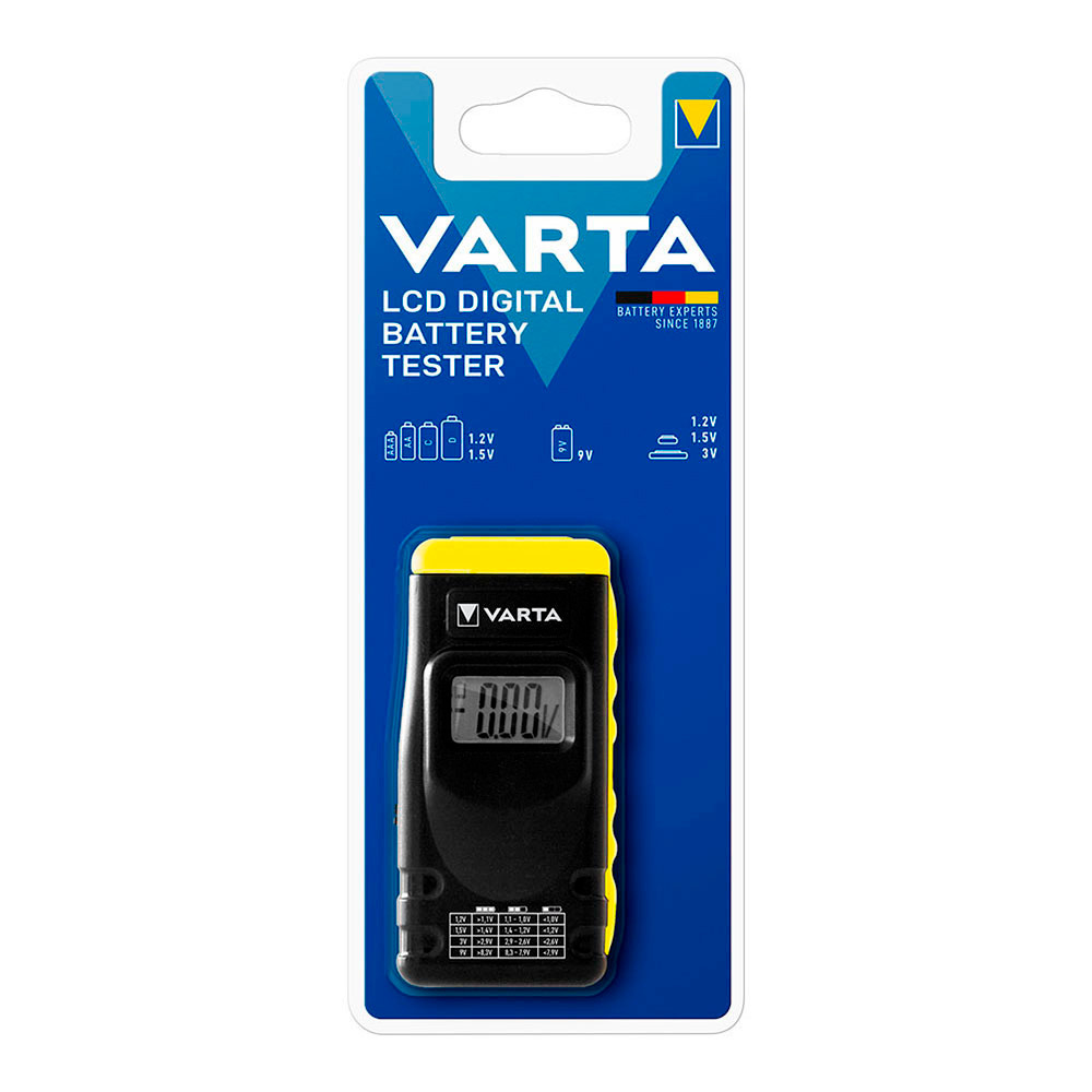 COMPROBADOR DE PILAS VARTA DIGITAL LCD 891