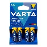 PILA VARTA ALKALINA LONGLIFE AA - LR06 2 TIRAS (10 BLISTERS 4 unid.) Ø14,5x50,5mm PRECIO POR BLISTER