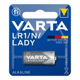 PILA VARTA ALKALINA LR1 LADY 1,5V (BLISTER 1 unid.) Ø12x30,2mm