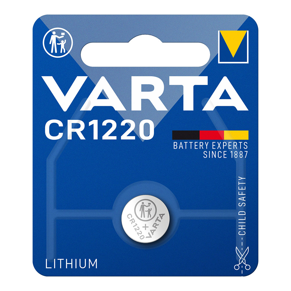 PILA VARTA LITHIUM CR1220 3V (BLISTER 1 unid.) Ø12,5x2,0mm