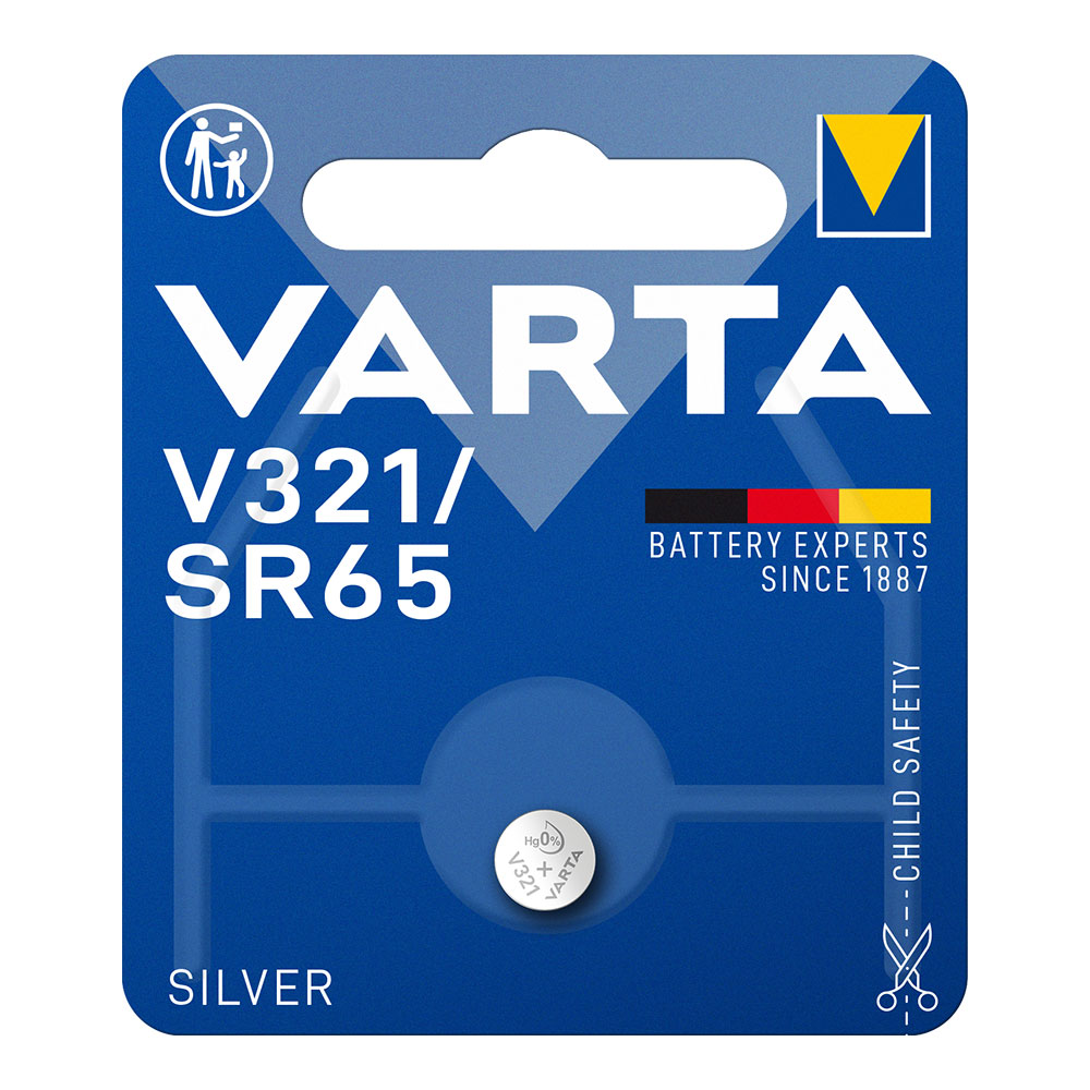 MICRO PILA VARTA SILVER SR65 - V321 1,55V (BLISTER 1 unid.) Ø6,8x1,65mm