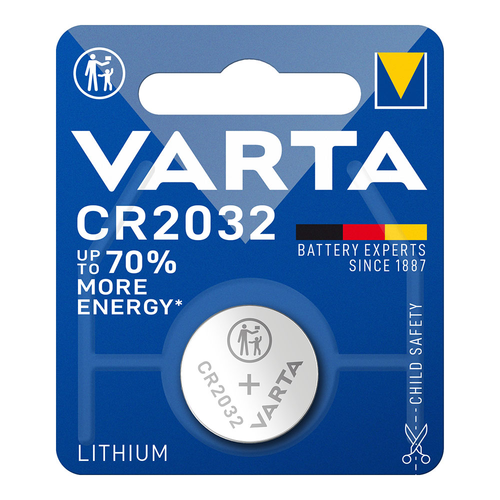 MICROPILA LITIO VARTA CR2032 3V (BLISTER 1 unid.) Ø20,0x3,2mm