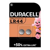 MICRO PILA BOTON ALKALINA DURACELL LR44 1,5V (BLISTER 2 unid.) Ø11,6x5,4mm