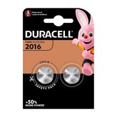 MICRO PILA LITIO BOTON DURACELL CR2016 (BLISTER 2 unid.) Ø20x1,6mm