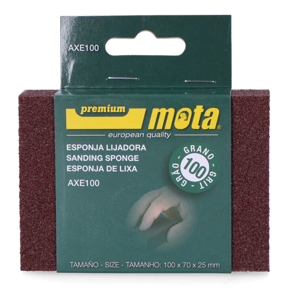 LIJA DE ESPONJA OXIDO DE ALUMINIO GRANO 100 AXE100 MOTA