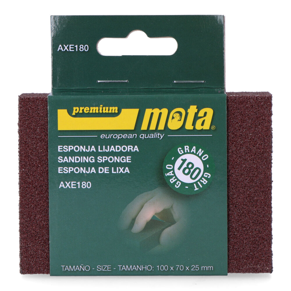 LIJA DE ESPONJA OXIDO DE ALUMINIO GRANO 180 AXE180 MOTA