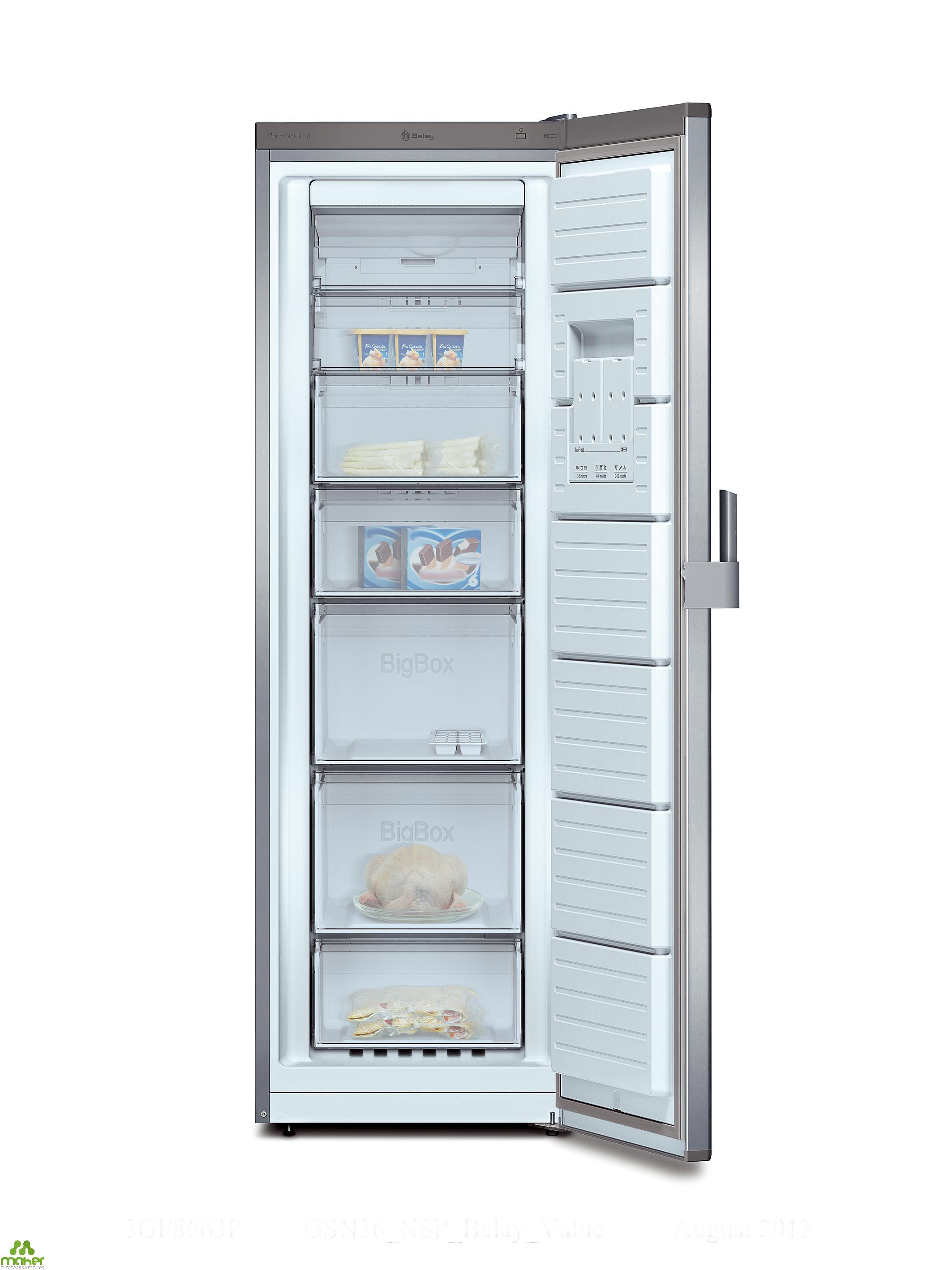 CONGELADOR VERTICAL NO FROST INOX A++ BALAY 3GF8663P