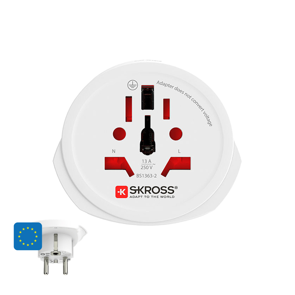 ADAPTADOR MUNDIAL A EUROPA SKROSS 1500211-E