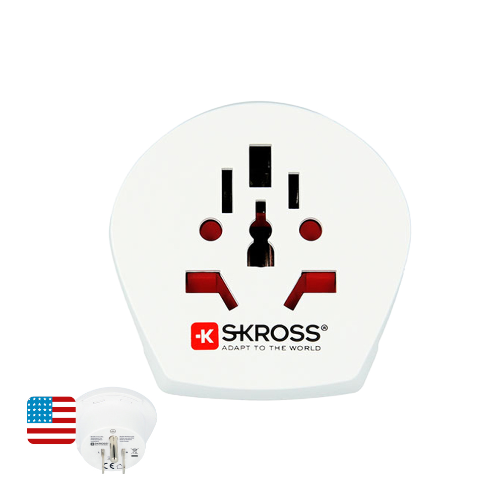 ADAPTADOR MUNDIAL A ESTADOS UNIDOS SKROSS 1500221-E